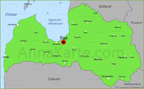Windau (ventspils), dünaburg (daugavpils), libau (liepāja. Lettland Karte Annakarte Com