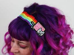 nyan cat rainbow headband could pretty easily pin this whole store devochka ukrasheniya vyazanie