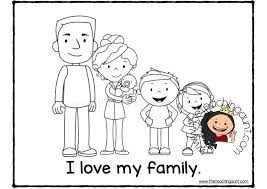 You could also print the picture while using the print. Free Family Members Coloring Pages The Teaching Aunt