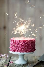 Birthday Cake Candles Sparklers Pink Celebration Cake With Sparkler By Ruth Black Happy Birthday Wishes Cake Birthday Cake Sparklers Birthday Cake With Candles