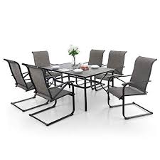 We did not find results for: Sophia William Outdoor Patio Dining Set 7 Pieces Metal Furniture Set 6 X Swivel Chairs With 1 Rectangular Umbrella Wood Like Table For Outdoor Lawn Garden Dining Sets Patio Lawn