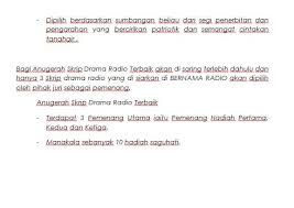 Contoh skrip forum remaja bertajuk. Anugerah Festival Filem Pendek Dan Skrip Drama Radio Kemerdekaan Fotos Facebook