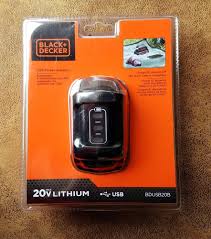 Black And Decker 20v Lithium Battery Charger Ebay I Love This Idea Use Hubby S Drill Batteries For Phone Recharging Would Be Awesome In A Power Outage Usb Black Decker Power Adapter