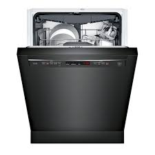 The dishwasher can accommodate up to 16 place settings of dishes on its 3 racks. Questions And Answers Bosch 300 Series 24 Recessed Handle Dishwasher With Stainless Steel Tub Black Shem63w56n Best Buy
