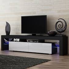 Black And White Tv Stand Milano 200 Black White Tv Stand Milano Meble Furniture Tv Stands In 2020 Modern Tv Stand Living Rooms White Tv Stands Black And White Living Room Decor