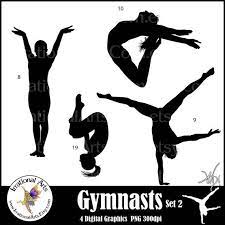 Femmina Ginnast Silhouettes Imposta 1 2 Con 8 Png Grafica Etsy In 2021 Gymnastics Female Gymnast Digital Clip Art