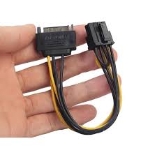 5 Pièces Pci-E 6 Broches Vers Double Pcie 8 Broches (6 + 2) Câble D'