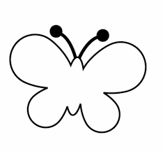 Kostenlose Malvorlage Natur Einfacher Schmetterling Zum