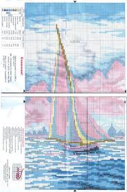 Counted cross stitch patterns for fishing boats. 67 Boats Ideas Cross Stitch Patterns Cross Stitch Stitch Patterns