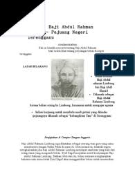 1922'de haji abdul rahman limbong, izinsiz çiftçilik yaptığı için mahkemede yargılanan 43 çiftçiden birini temsil etti. Haji Abdul Rahman Limbong