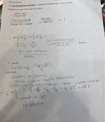 Maybe you would like to learn more about one of these? Gse Precalculus Use Double Angle Identities To Double Chegg Com