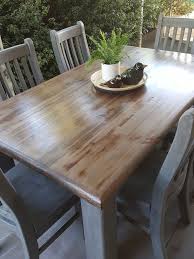 Diy dining room table makeover! Upcycled Dining Table Chairs Dining Table Painted Dining Table Chalk Paint Dining Table