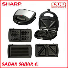 Sandwich maker nonstick flip pan. Jual Toaster Sharp Lazada Co Id