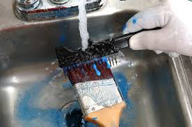 to clean latex paint from paint brushes