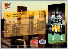 1993 WILD CARD DARREN PERRY PITTSBURGH STEELERS #184