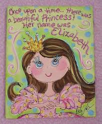 A Long Time Ago There Was A Beautiful Princess There Once Was A Princess Original Size Personalized By Yellikelli 35 00 Princess Painting Princess Canvas Painting