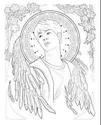 See our coloring pages gallery below. V From Bts Coloring Pages Samyysandra Com Coloring Home