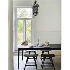 Ethnicraft Black Oak Bok Dining Table Fixed Dining Table Dining Table Black Solid Wood Dining Table