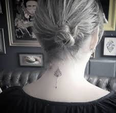 Pin By Meghann Brill On Fairies Back Of Neck Tattoo Neck Tattoos Women Rose Tattoos For Women
