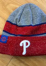 New Era Philadelphia Phillies Grey 2017 Sport Mens Knit Hat 5905106 Knit Hat For Men Knitted Hats Woven Label