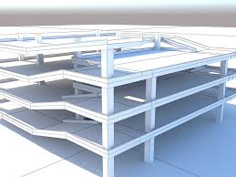 Multi Storey Car Park Floor Parking 3d Asset Landshaftnaya Arhitektura Arhitektura Stoyanka