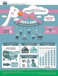 The Cost Of Raising A Child Infographic Baby Cost Family And Consumer Science Parenting Books