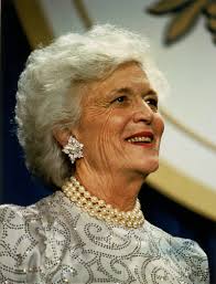 Mother and Barbara Bush