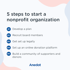 Anedot - Wondering How To Start A #Nonprofit Organization? Here Are The 5  Steps You Can Take To Start One! ✨ Develop A Plan: Determine What Needs Are  Not Being Met Or
