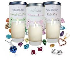 Precious Gem Candle With A Surprise Gem Hidden Inside Only 37 75 We Guarantee That Every Candle Has A Gemstone In It Val Gem Candles Diamond Candles Candles