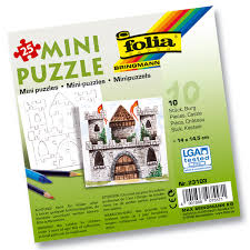 Basteln mit papier leicht gemacht mit den zauberhaften bastelanleitungen von crazypatterns. Mini Puzzle Burg 10 Stuck Prima Basteln