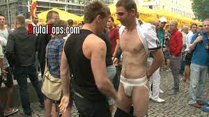 public gay humiliations – CMNM – Clothed Men & Naked Men