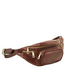 Кожена мъжка чантичка за кръст Leather Fanny Pack TL141305 — Avenue Multi  Brand
