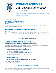 Gwu Spring 2022 Schedule Spring 2022 Next Stop Gw #3 - Important Orientation Updates | Office Of  Student Life | Division For Student Affairs | The George Washington  University