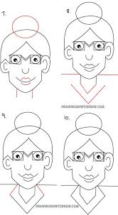 How To Draw A Cartoon Woman From The Word Woman Easy Word Fun Drawing Tutorial For Kids How To Draw Step By Step Drawing Tutorials Easy Drawings Drawing Tutorials