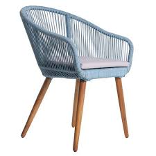Gartenstuhl Bandit Mit Polster World Menagerie Farbe Blau Hellgrau In 2020 Outdoor Chairs Furniture Outdoor Furniture