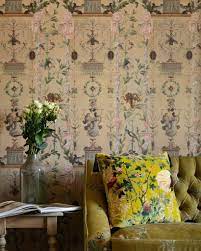 Dancing Graces Wallpaper In Pink And Sepia From The Wallpaper Compendi In 2021 Wallpaper Decor Eclectic Design Style Wallpaper Direct