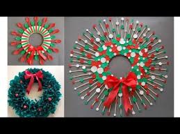 3 Diy Christmas Decoration Ideas Diy Christmas Wreath Ideas Youtube Paper Christmas Decorations Christmas Decor Diy Christmas Crafts Diy