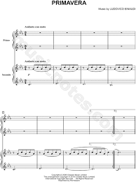 Ludovico Einaudi Primavera Sheet Music In C Minor Download Print Sku Mn0160478 Primavera ludovico einaudi sheet score partition. gbp