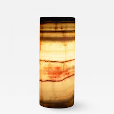 Unique / statement gustin 15 table lamp. Square Base Onyx Table Lamp