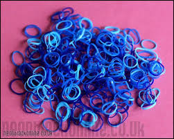 Mini Hair Elastics For Extensions Falls Blue Rubber Bands Hair Elastics Hair Supplies Mini