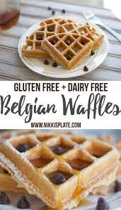 Easy Gluten And Dairy Free Belgian Waffles Nikki S Plate Recipe Waffle Iron Recipes Gluten Free Yogurts Allergy Free Recipes