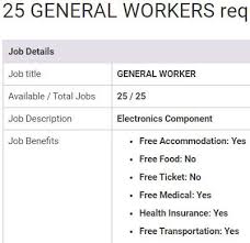 General Worker Jobs In Malaysia 2019 General Worker Online Jobs Job