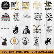 Download Yellowstone Bundle Svg Png Jpg Eps Cut Files For Cricut And Silhouette