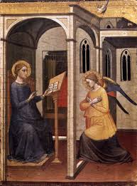 La vergine si chiamava maria. Mariotto Di Nardo Annunciazione 1395 Roma Pinacoteca Vaticana Arte Religiosa Museo Citta Del Vaticano