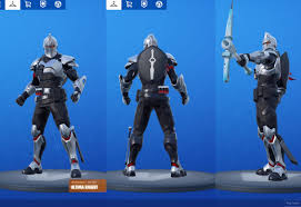 Ultima knight is equipped with the vanquisher harvesting tool, dragoncrest back bling, and palm leaf umbrella! Silver Ultima Knight Origin Sx Bp Banner Shield 500 V Bucks With Infinity Blade Banner And Frozen Axe S7 14 Days Of Fortnite Challenges Fortnitefashion