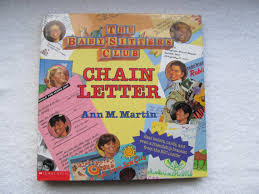 Extra Chain Letter While Away On Separate Vacations The Bsc Members Pass Along A Chain Letter Contains Remov Babysitters Club Books Kids Tv Shows Babysitter