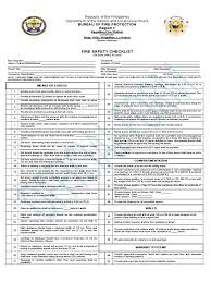 Looking for tools and resources about insurance? Fire Safety Inspection Checklist Philippines Hse Images Videos Gallery