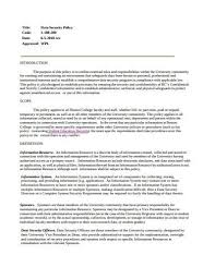 Delete older cctv recordings regularly and in a secure way. Information Security Policy Document Template