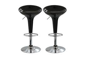 Set Of Two Round Bar Stools Black Bar Stools Bar Stools Adjustable Stool