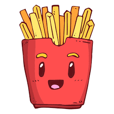 Fries Box Character Cartoon Ad Spon Sponsored Box Character Cartoon Fries French Fries Cartoon Cute Drawings